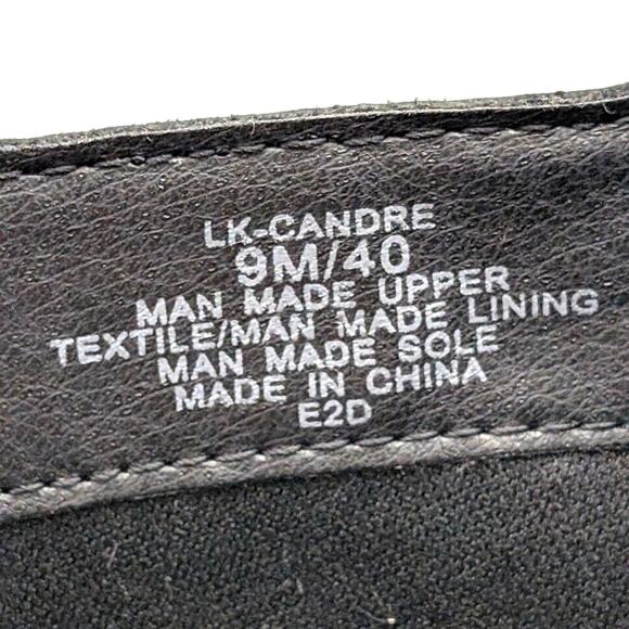 Lucky Brand Candre Double Buckle Lug Sole Boots Women's Black Size US9M EU40 - Picture 7 of 16